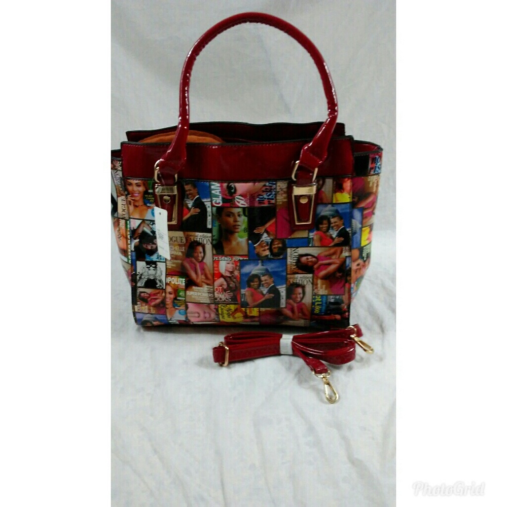 Michelle Obama Black Women Magazine Cover Handbag